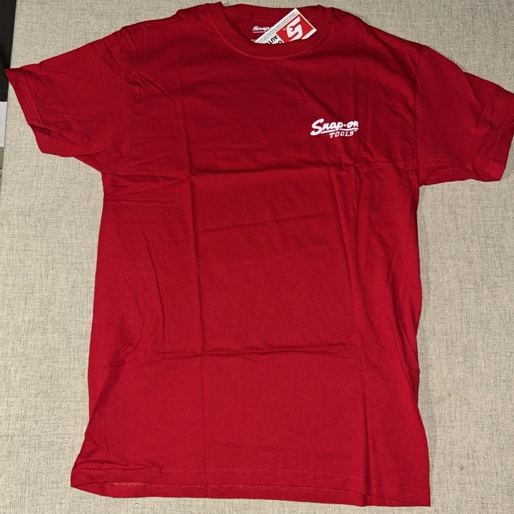 Snap Red Short Sleeve Tee for Men